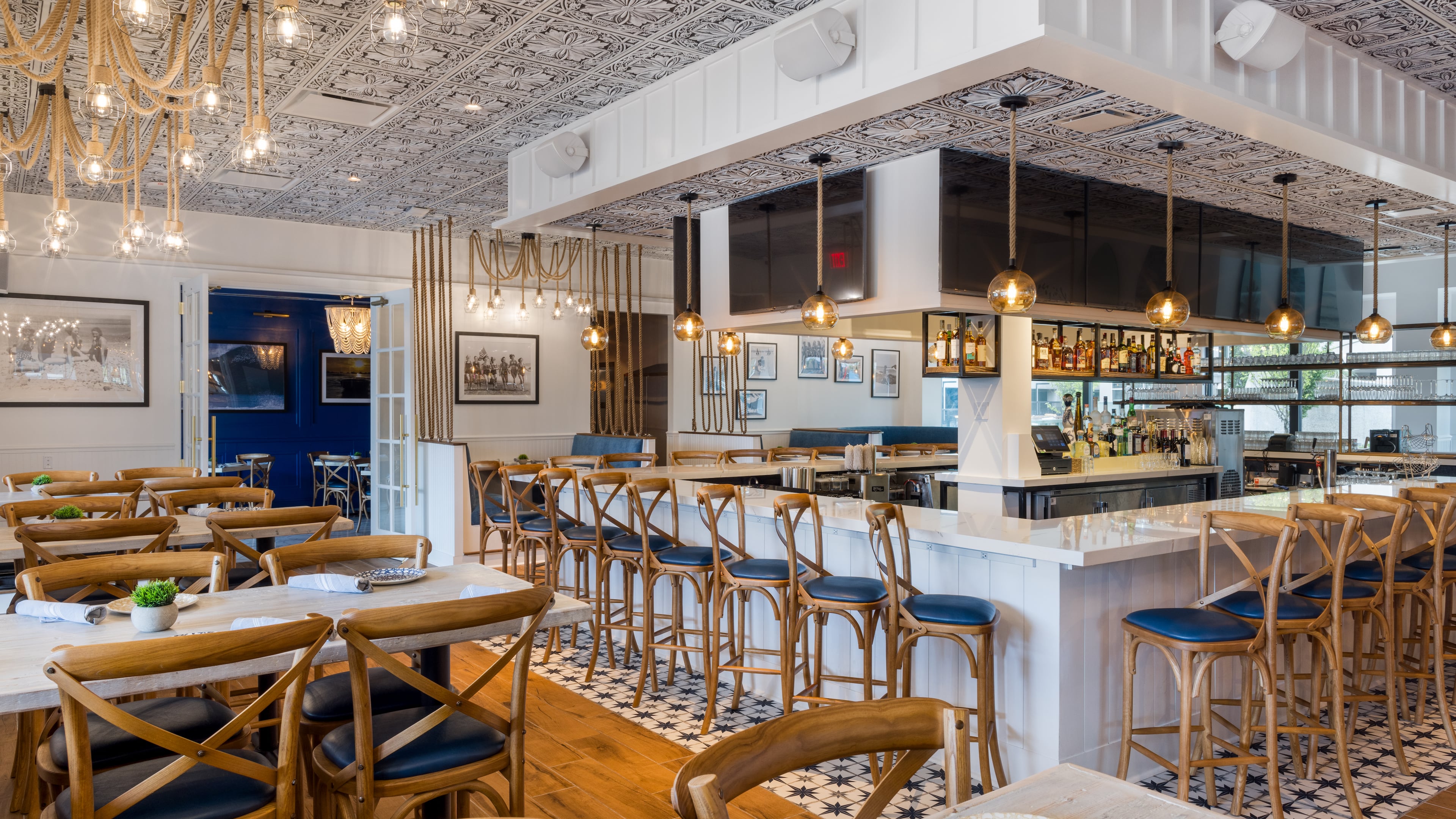 The 10,500-square-foot Hampton Social in Dunwoody's High Street development is the first Georgia location for the upscale chain restaurant. (Courtesy of the Hampton Social)