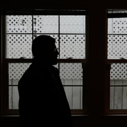 Rohullah R., who did not want his face to be shown or to disclose his last name out of fear of ICE, is photographed at his home in North Highlands, Calif., Friday, Dec. 5, 2025. (AP Photo/Godofredo A. Vásquez)