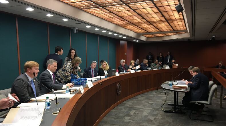 The Georgia Senate Judiciary Committee voted 8-2 Wednesday to approve adoption legislation, House Bill 159, that doesn’t include religious liberty language. MARK NIESSE / MARK.NIESSE@AJC.COM