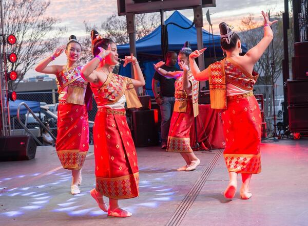 The International Night Market at Suwanee’s Town Center Park features many performances highlighting different countries and cultures. (Courtesy of Atlanta International Night Market