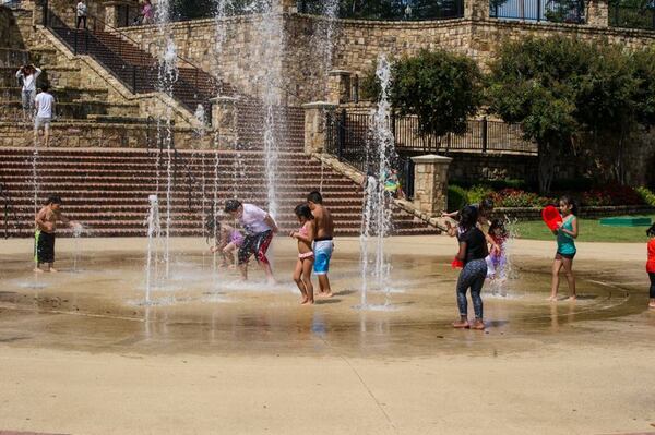 Braselton is accepting proposals for a new water spray park similar to this one in downtown Norcross. Courtesy City of Norcross