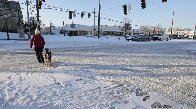 Roads in South Fulton are passable, but people have still been asked to stay home. BOB ANDRES /BANDRES@AJC.COM AJC FILE PHOTO