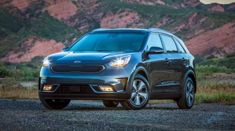 SK Innovation makes lithium-ion batteries for hybrid vehicles, including automobiles made by Kia and Hyundai. Pictured here is a 2018 Niro Plug-In Hybrid. SPECIAL: KIA Motors.