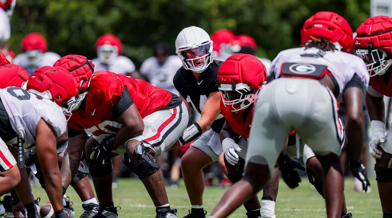 Georgia football-second scrimmage-keys