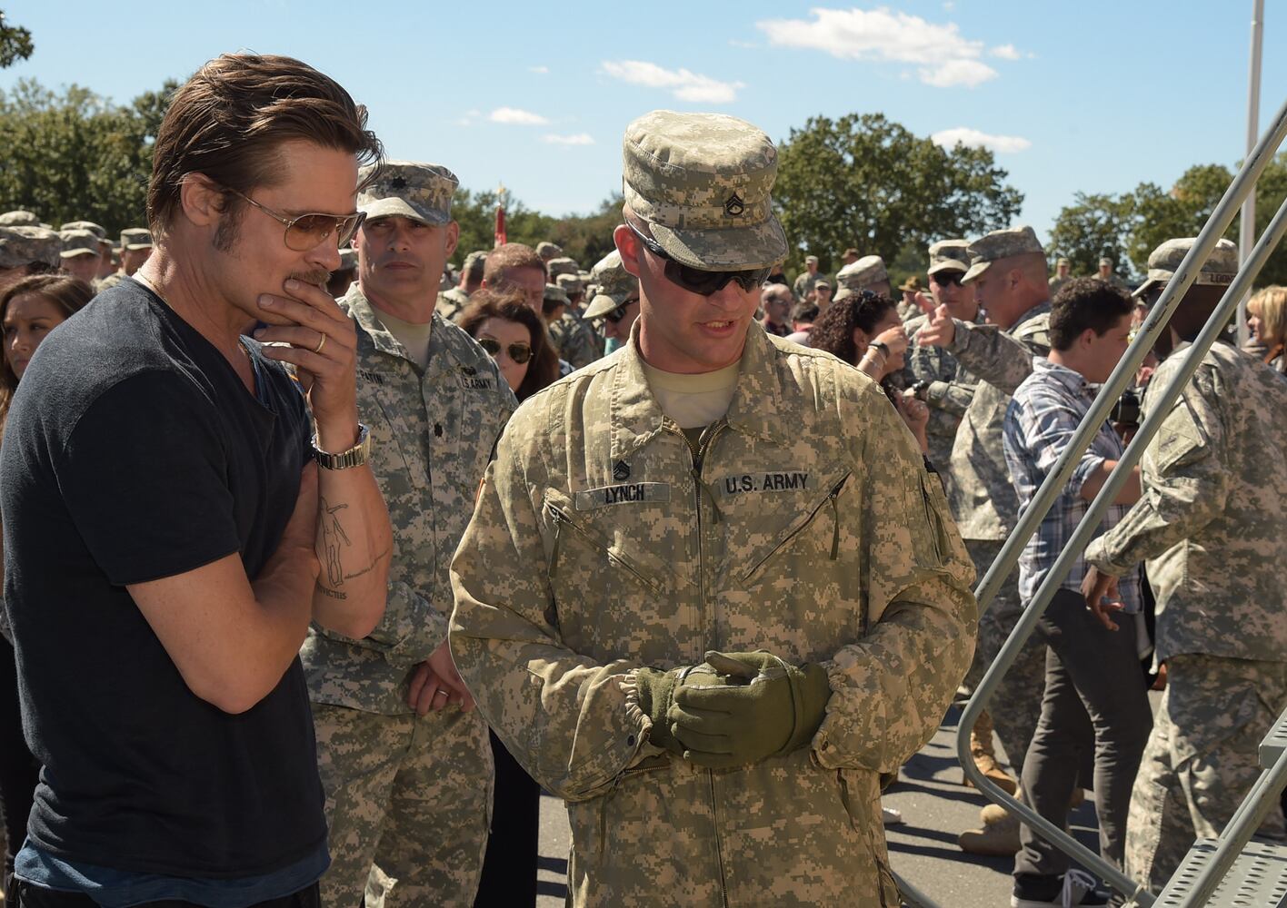 Special screening of 'Fury', a World War II era movie