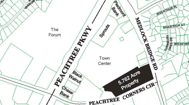 Peachtree Corners spends $6.9M to buy 5.762 acres near Town Center project