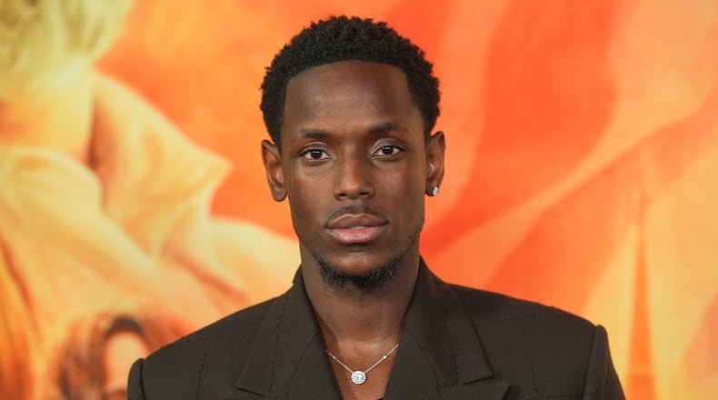 FILE - Micheal Ward arrives at the premiere of "Eddington", June 26, 2025, at the DGA Theater Complex in Los Angeles. (AP Photo/Chris Pizzello, File)