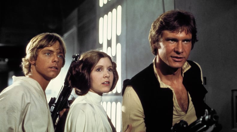 Luke, Leia and Han will make an appearance at Symphony Hall Thursday through Saturday, Feb. 22-24 when the Atlanta Symphony Orchestra performs the score to the original “Star Wars” while the film is shown on the big screen in high definition. Photo: courtesy Atlanta Symphony Orchestra
