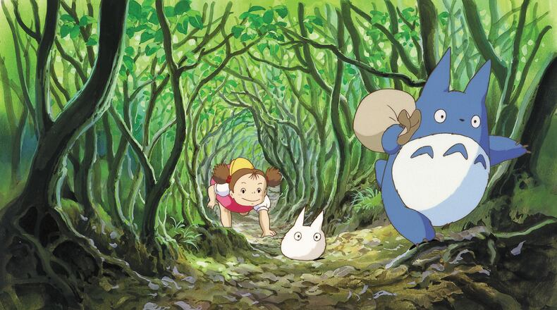 This image released by GKIDS shows a scene from the 1988 film "My Neighbor Totoro." (Studio Ghibli/GKIDS via AP)