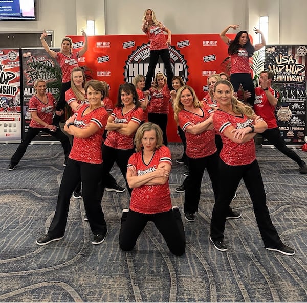 The Stayin’ Alive Crew holds about 60 performances a year, including at nursing homes, senior residences and more. They’ve appeared at Atlanta Hawks games and for Georgia Tech and Kennesaw State and at other locations around metro Atlanta. (Courtesy of Stayin' Alive Crew)