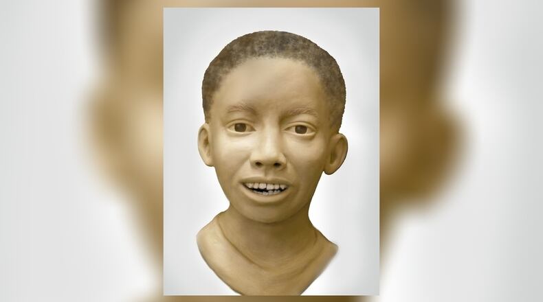 These images are facial and clay reconstruction completed by forensic artists at the National Center for Missing and Exploited Children and the FBI. Both depict what the child, believed to be a 5 to 7 year-old male, may have looked like in life. His body was found February 26, 1999 in a wooded area behind a small church cemetery on Clifton Springs Road in Decatur. Advance forensic analysis suggests he is from the local region which encompasses Dekalb County, the Atlanta area, South Georgia and possibly into Northern Florida.