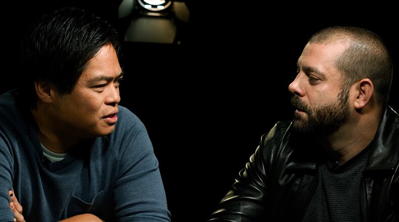 Chef Aaron Phillips (right) has left Lazy Betty, the restaurant he co-founded with chef Ron Hsu (left). (File/AJC)