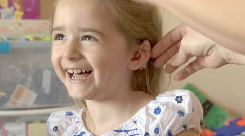 Brianna Giddens can now hear thanks to the kindness of strangers.