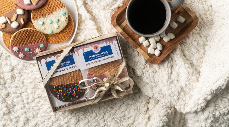 3Bros Cookies' stroopwafels come unadorned, or dipped in white chocolate, milk chocolate or ruby chocolate. Courtesy of 3Bros Cookies