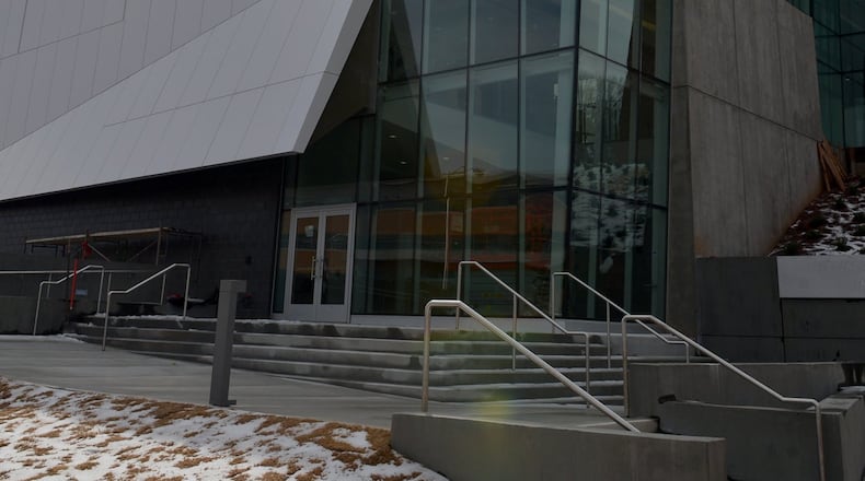 Exterior of Kennesaw State University’s Zuckerman Art Museum, designed by the Atlanta architectural firm Stanley Beaman & Sears. BRANT SANDERLIN /BSANDERLIN@AJC.COM