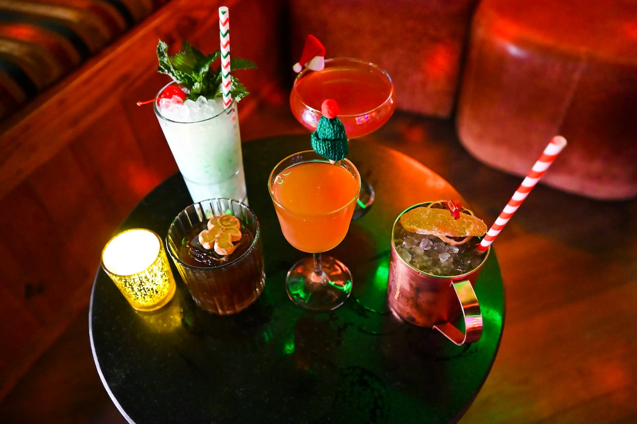 Virginia Highland's Dad's (renamed Christmas at Dad's for the season) offers an array of Christmas cocktails. (Courtesy of Dad's)