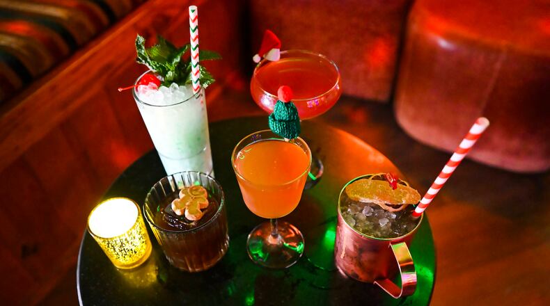Virginia Highland's Dad's (renamed Christmas at Dad's for the season) offers an array of Christmas cocktails. (Courtesy of Dad's)