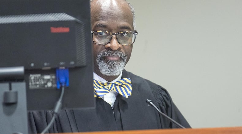 Atlanta Municipal Court Judge Herman Sloan works in his courtroom. Atlanta Mayor Keisha Lance Bottoms recently appointed Sloan to the Civil Service Board that reviews city employee appeals. ALYSSA POINTER / ALYSSA.POINTER@AJC.COM