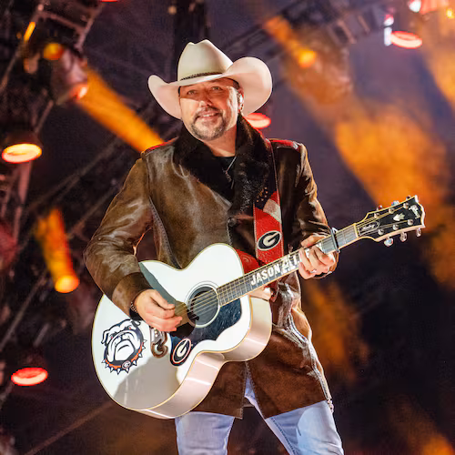 Jason Aldean performs in Nashville in December. On Saturday, he'll perform with Luke Bryan at Sanford Stadium in Athens. (Amy Harris/Invision/AP)