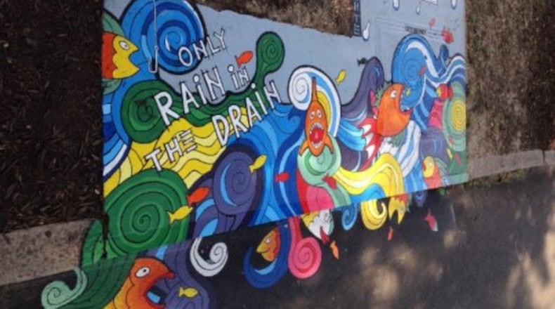 Duluth is seeking one or two artists to create two different contextual 2D designs to be installed on two storm drains in downtown Duluth. (Courtesy City of Duluth)