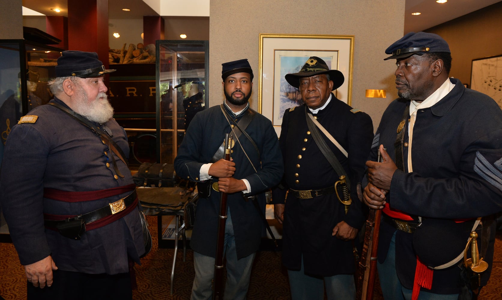 Black re-enactors in Georgia honor African-Americans who fought in the Civil War