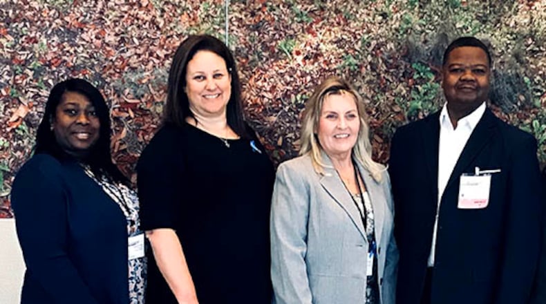 Emmie Niethammer (second from left) was recently sworn in as director district 3 for the Georgia Municipal Clerks Association. CONTRIBUTED