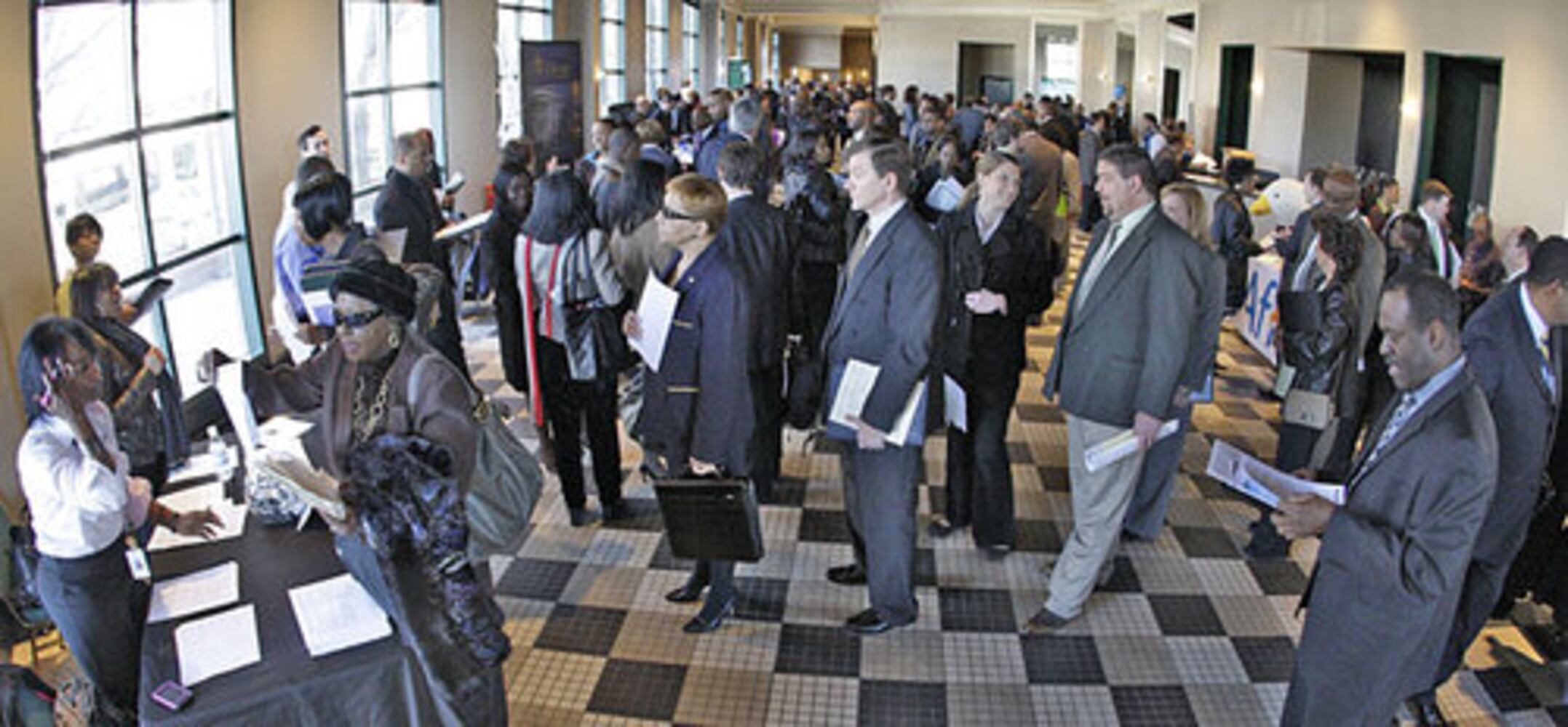 Job fair at the Galleria