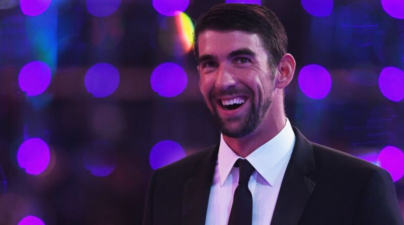 MONACO - FEBRUARY 14: Laureus World Comeback of the Year award winner Swimmer Michael Phelps of the USA smiles during the 2017 Laureus World Sports Awards at the Salle des Etoiles,Sporting Monte Carlo on February 14, 2017 in Monaco, Monaco. (Photo by Stuart C. Wilson/Getty Images for Laureus)