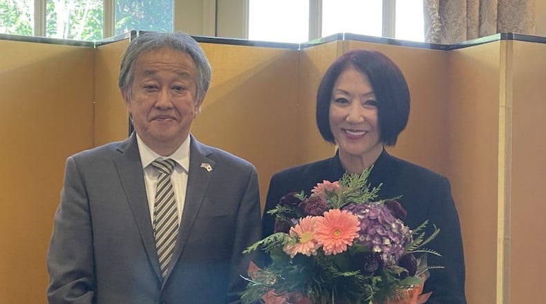 Sachi Koto was conferred the Order of the Rising Sun, Gold Rays with Rosette. (Georgia Asian Times)