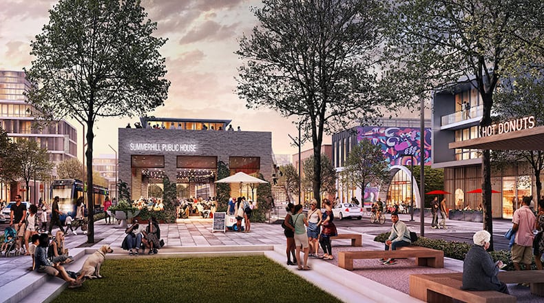 A rendering of the Summerhill development.
