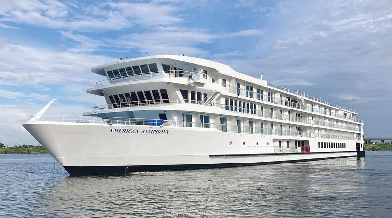 The 180-passenger American Symphony is a modern riverboat that sailed American Cruise Lines' inaugural Gulf Coast cruise. (Courtesy of American Cruise Lines)