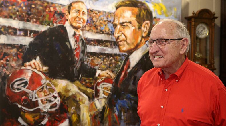 Legendary UGA coach and athletic director Vince Dooley was laid to rest Thursday in Athens. (AJC file photo/Curtis Compton)