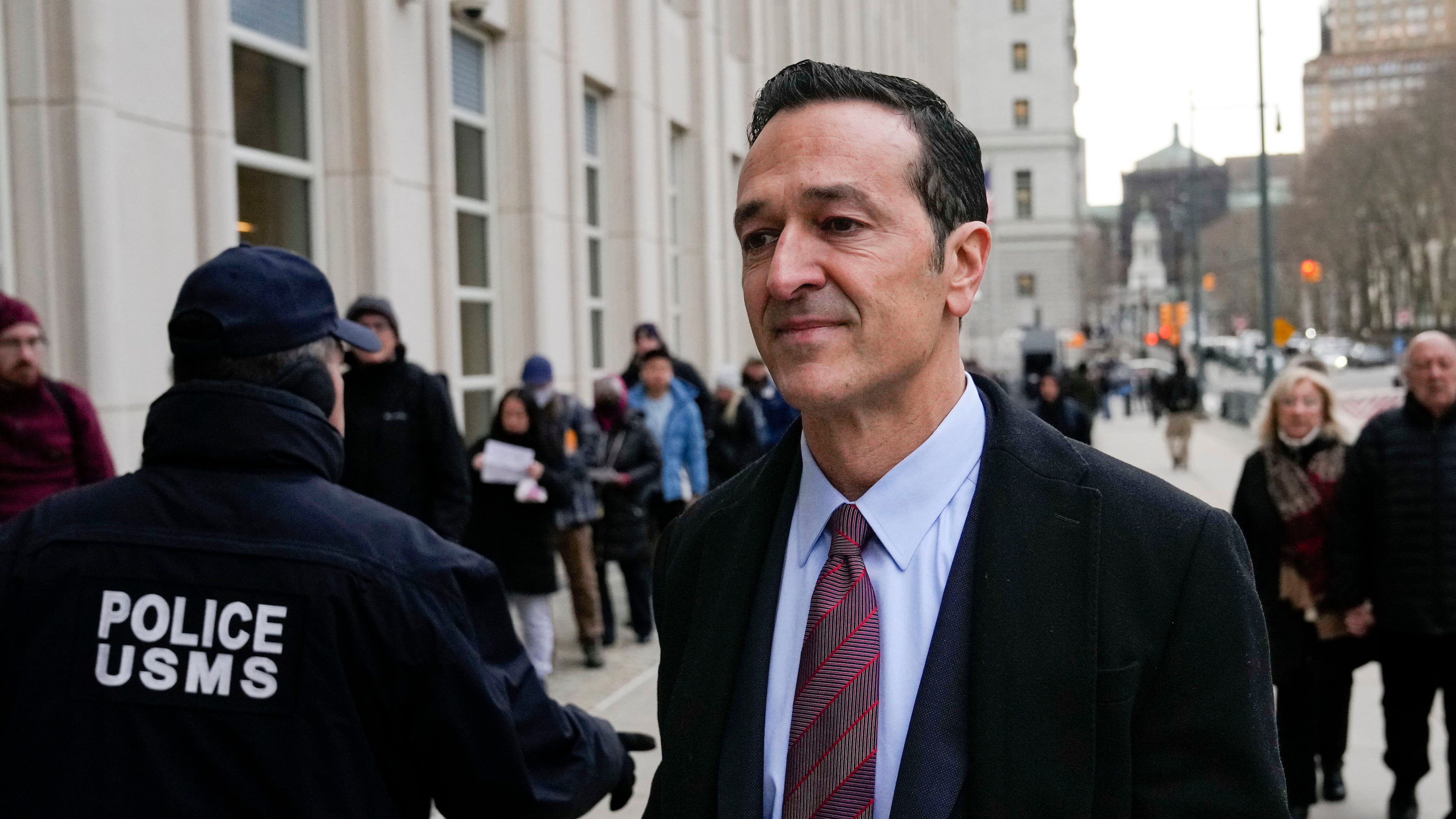 FILE - Former 21st Century Fox executive Hernan Lopez arrives at federal court, Jan. 17, 2023, in the Brooklyn borough of New York. (AP Photo/John Minchillo, File)