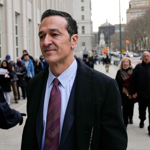 FILE - Former 21st Century Fox executive Hernan Lopez arrives at federal court, Jan. 17, 2023, in the Brooklyn borough of New York. (AP Photo/John Minchillo, File)