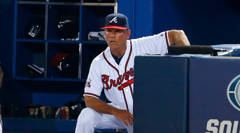 Did the Braves send the wrong message by giving new manager Brian Snitker only a one-year guaranteed contract with a one-year club option. (AP photo)