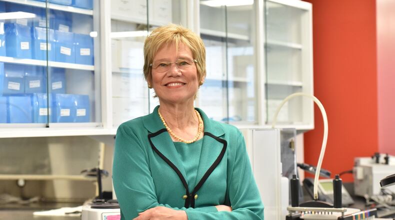 Kathleen Toomey, District Health Director, at new Fulton County Public Health Clinic. The newest Fulton County Health Center and district offices recently opened for patient and client services. Fulton County’s former flagship Aldredge Clinic is now operating as Fulton County Public Health at 10 Park Place South SE. HYOSUB SHIN / HSHIN@AJC.COM