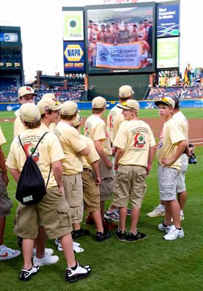 Little League champs meet the Braves