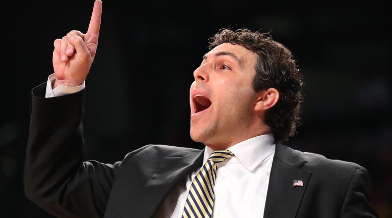 Josh Pastner leads Georgia Tech to a 75-63 victory over Clemson during a NCAA basketball game on Thursday, Jan. 12, 2017, in Atlanta. Curtis Compton/ccompton@ajc.com