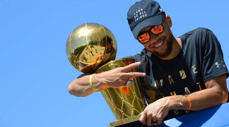 Stephen Curry has led the Warriors to a pair of NBA titles over the last three seasons.