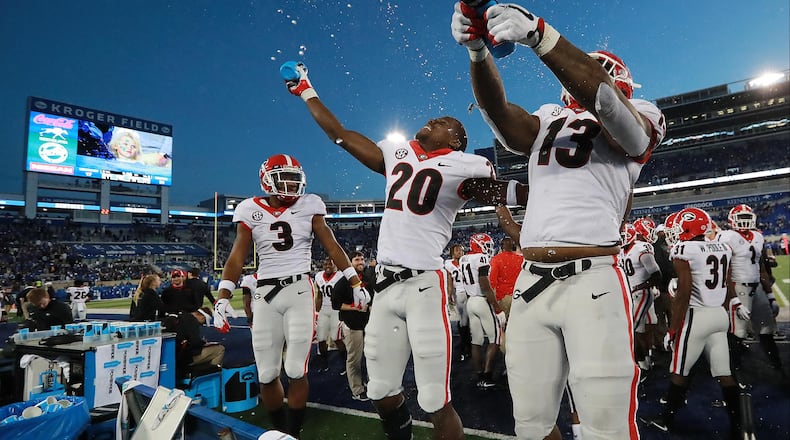 UGA has won eight straight games in its series against Kentucky, including last season's 42-13 victory in Athens.