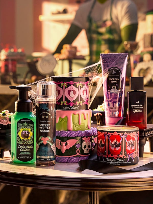 In early June, Bath & Body Works released a Halloween collection with more than 70 products. (Courtesy of Bath & Body Works)