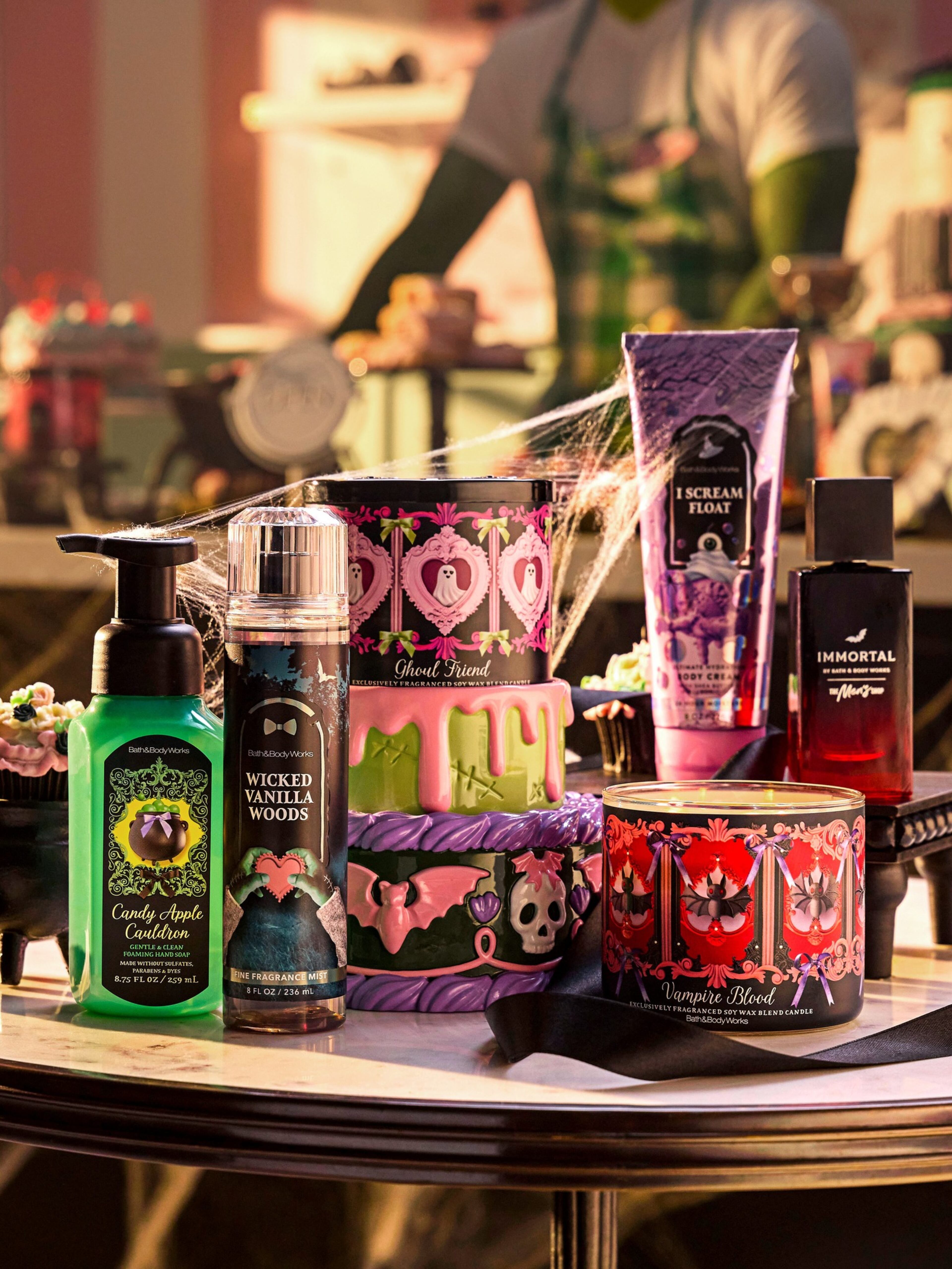 In early June, Bath & Body Works released a Halloween collection with more than 70 products. (Courtesy of Bath & Body Works)