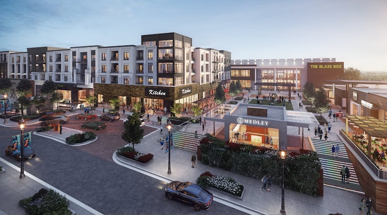 A rendering of Medley, a mixed-use development planned for Johns Creek. Developers announced Wednesday the project has obtained its financing. (Courtesy of Toro Development Co.)