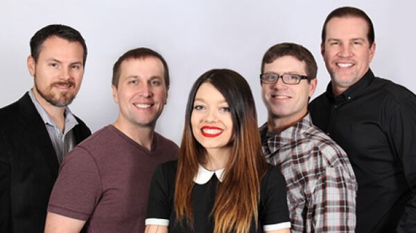 (L-R) Jason Bailey, Sebastian "Sebas" Davis, Brandi Britain, Tim Andrews, Southside Steve. CREDIT: Rock 100.5