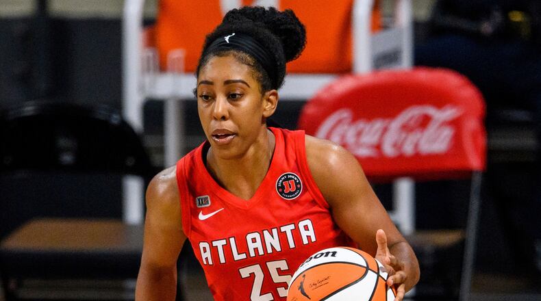 Monique Billings scored 21 for the Dream. AP file photo