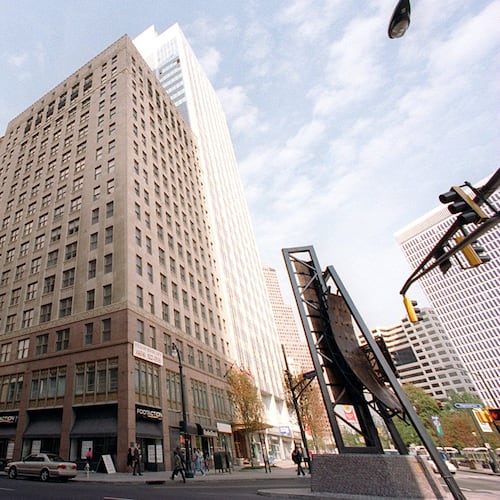 William Oliver Building on Peachtree Street at Five Points, as it looked in November 1996. (AJC File)