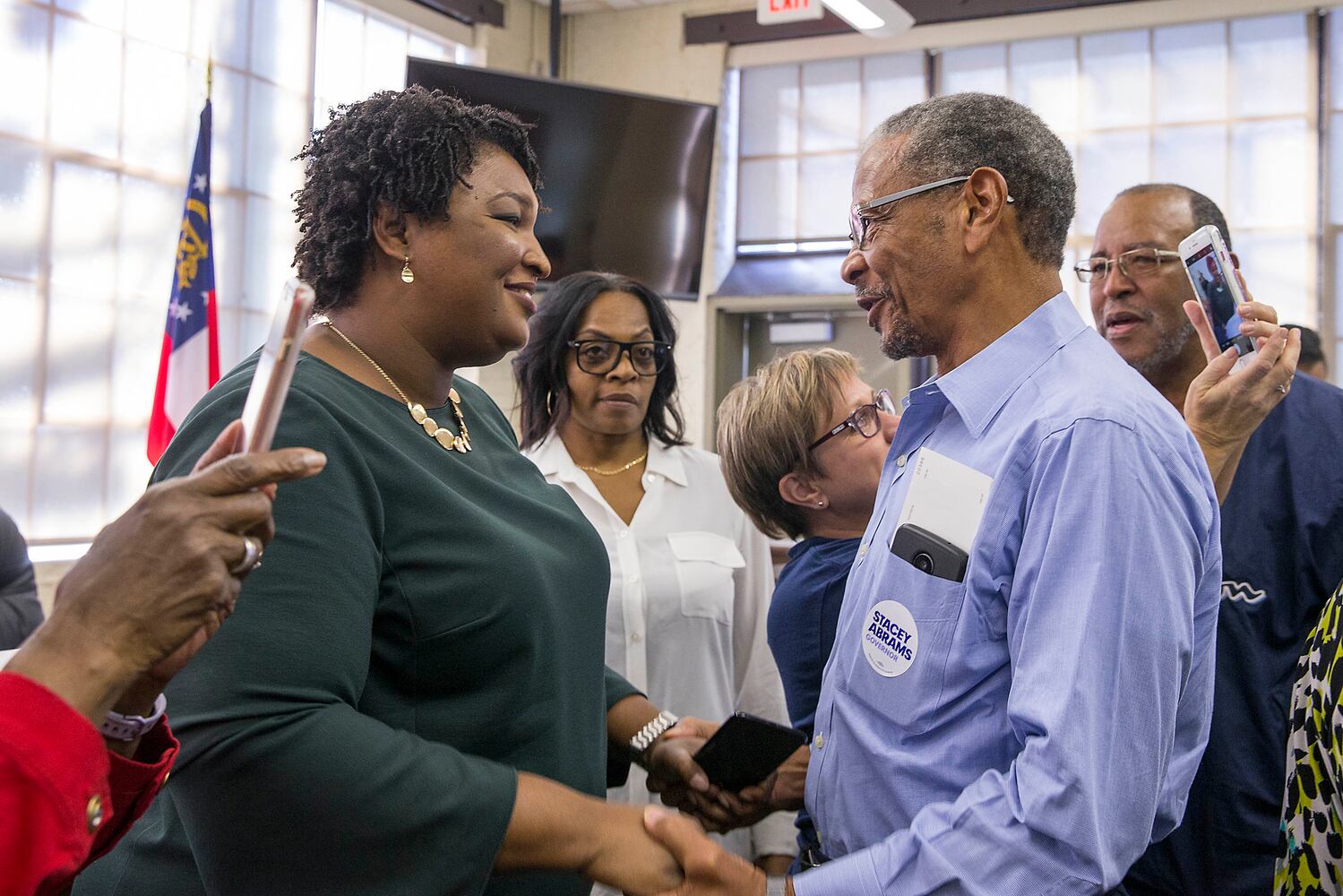 Abrams campaign trial 8 days before election