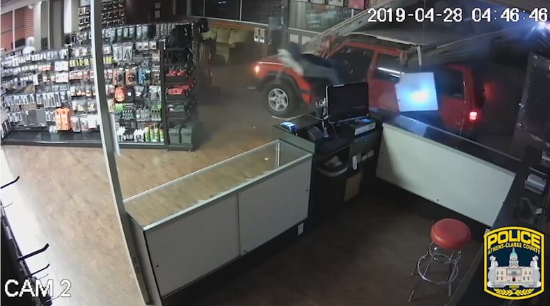 Federal investigators are asking the public for information about the April burglary of an Athens gun shop in which 21 firearms were stolen.