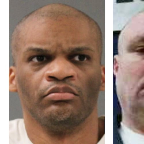 This combination of photos provided by the Texas Department of Criminal Justice and Georgia Department of Corrections shows LeJames Norman, left, and Stacey Humphreys, right. (Texas Department of Criminal Justice/Georgia Department of Corrections via AP)