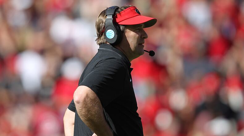 Kirby Smart opens his first season as the Bulldogs' head coach Sept. 3, 2016, against North Carolina at the Georgia Dome.